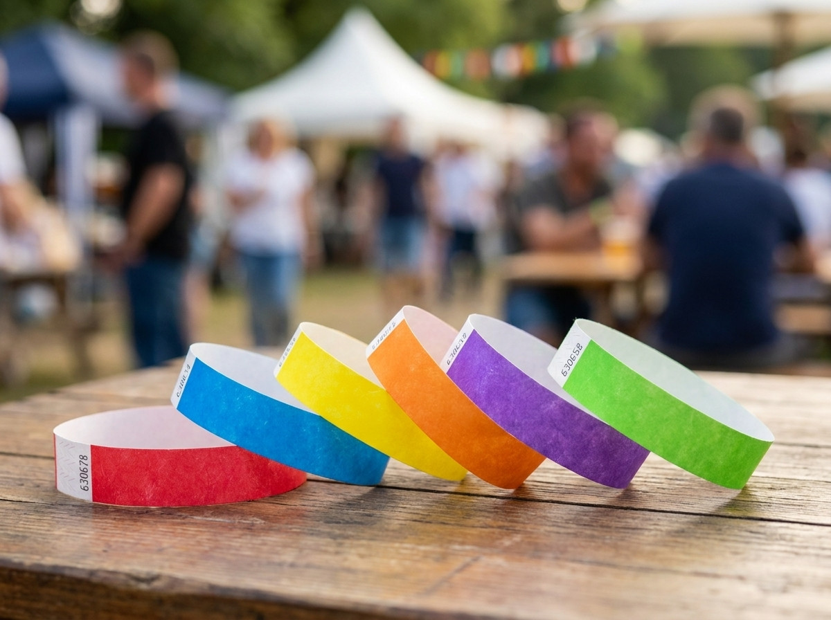 braccialetti identificativi multicolori con chiusure anti-trasferimento per eventi di piu giorni
